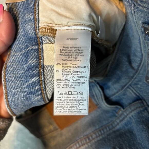 Madewell 90s Straight Jeans High Rise Size 32 Blue Denim Magic Pockets NWT - Picture 11 of 11